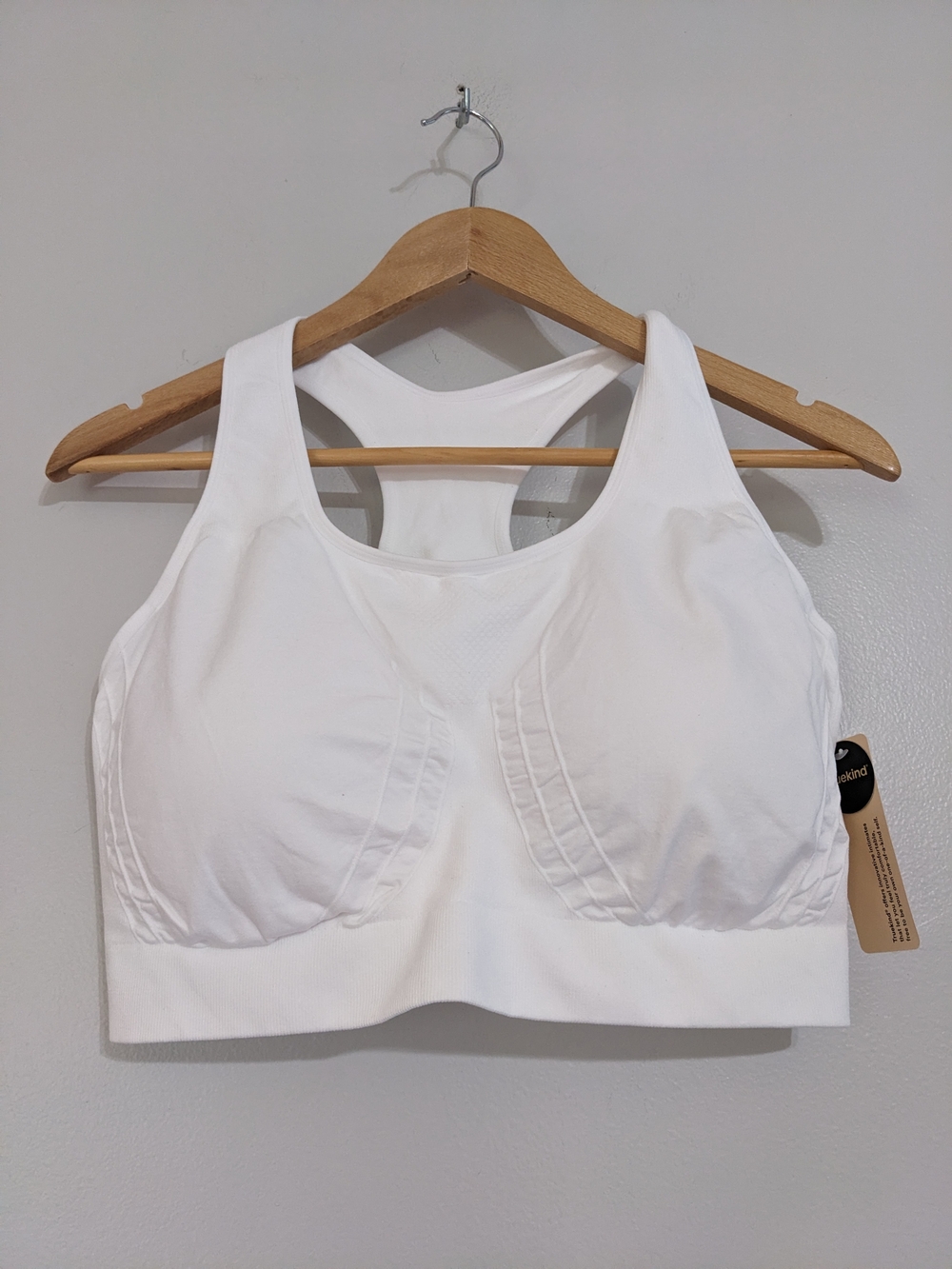 Shapermint Truekind Sport Bra Reactive Women's 2XL White NWT Support Comfort